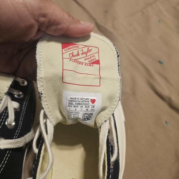 Converse Comme des Garcons Sz Men's 7 Women's 9 - Picture 11 of 14